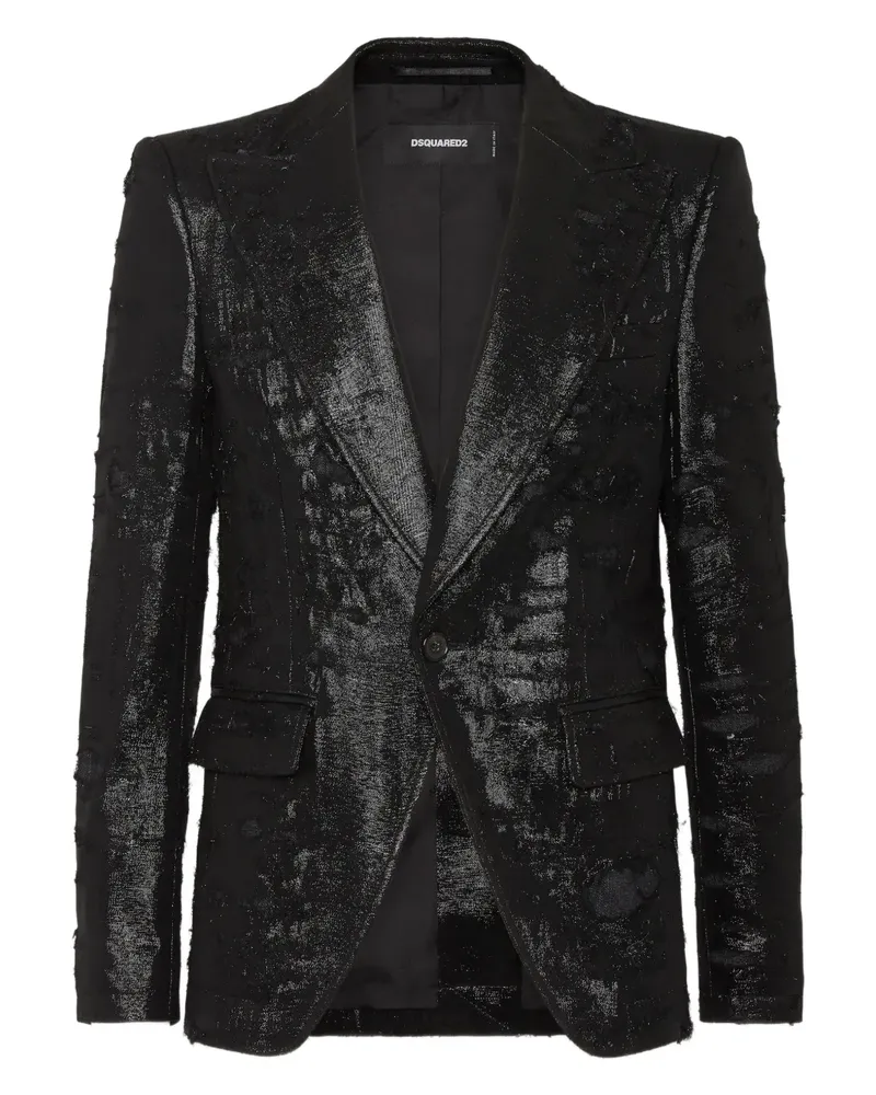 Dsquared2 Sakko mit steigendem Revers - Schwarz Schwarz