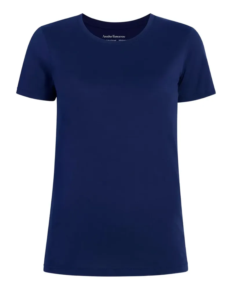 Another Tomorrow crew neck T-shirt - Blau Blau