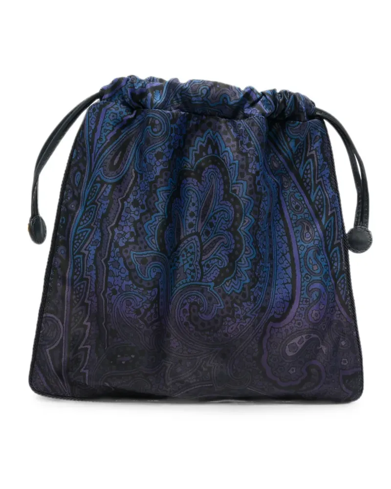 Etro Clutch mit Paisley-Print - Blau Blau