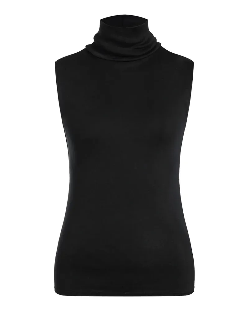 12 STOREEZ Nicole sleeveless top - Schwarz Schwarz