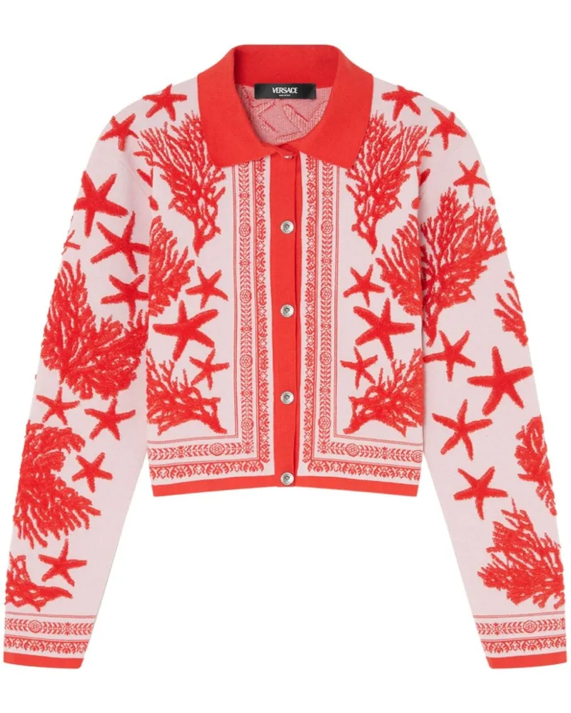 Versace Barocco Sea Polo Cardigan - Rosa Rosa