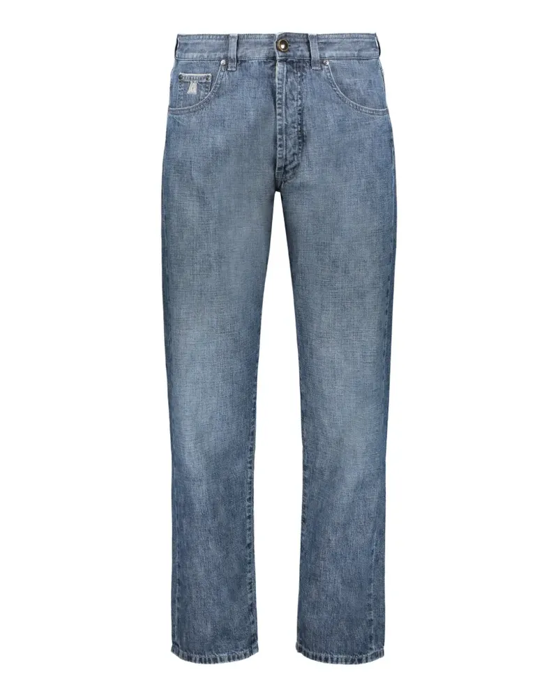 MOORER Bandini Straight-Leg-Jeans - Blau Blau