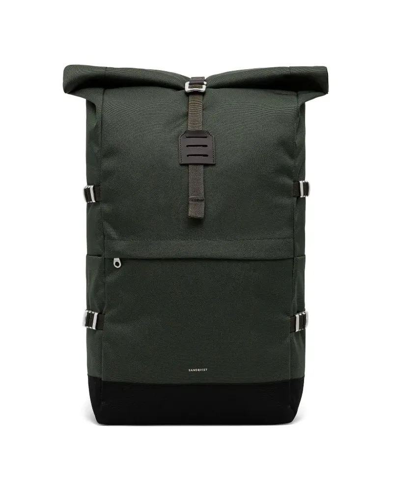 Sandqvist Icon Rolltop L Rucksack - Grün Grün