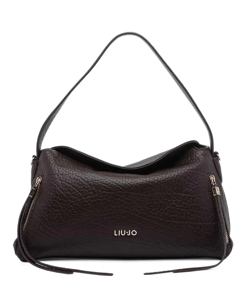 Liu Jo pebbled-effect logo-plaque tote bag - Rot Rot