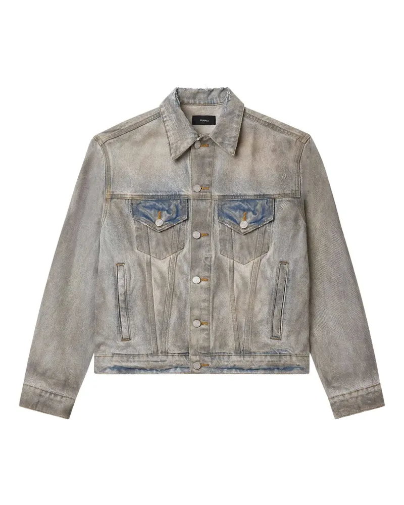 PURPLE BRAND Ausgeblichene Arcilla Jeansjacke - LIGHT INDIGO Light
