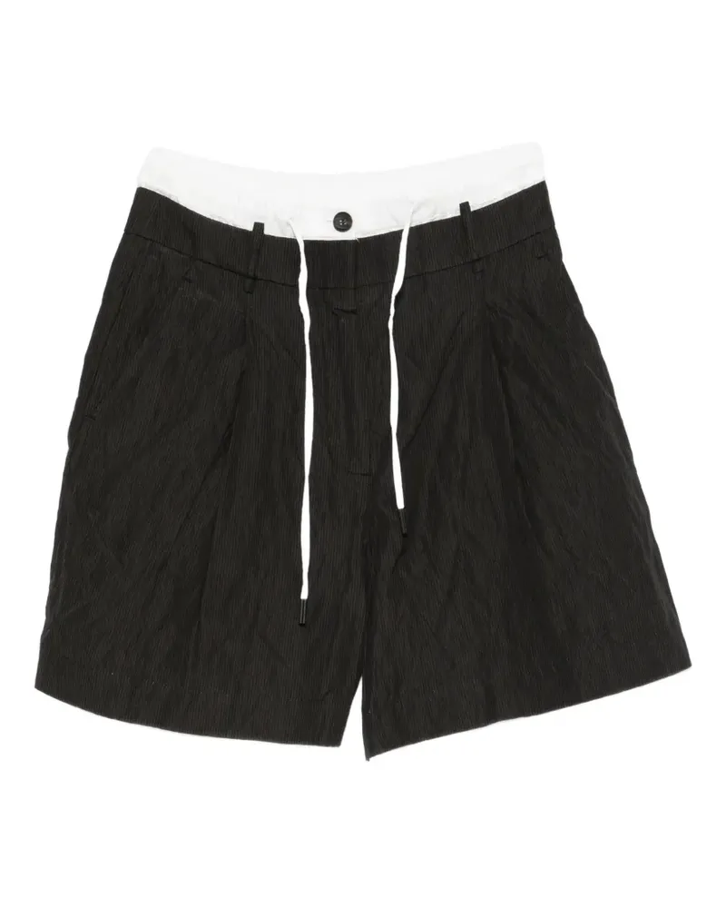 Masnada layered drawstring shorts - Schwarz Schwarz