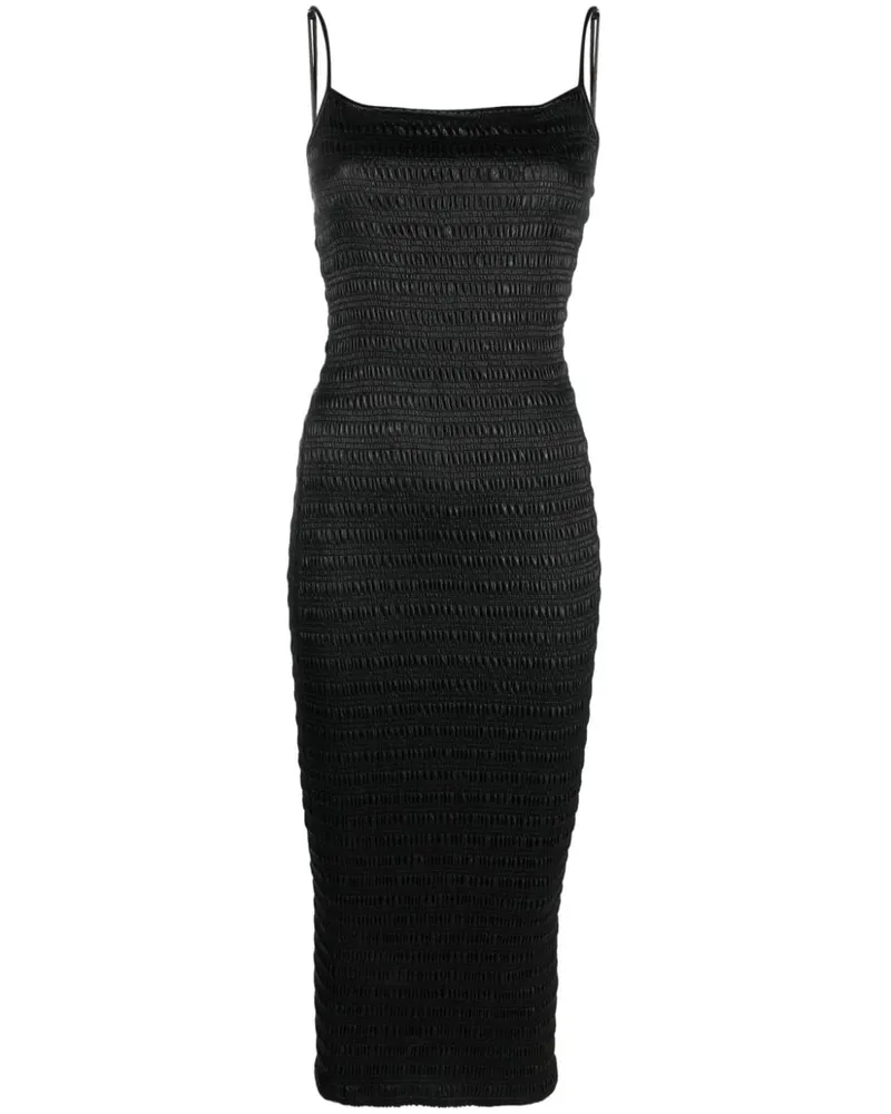 Nanushka Bodycon-Midikleid Schwarz