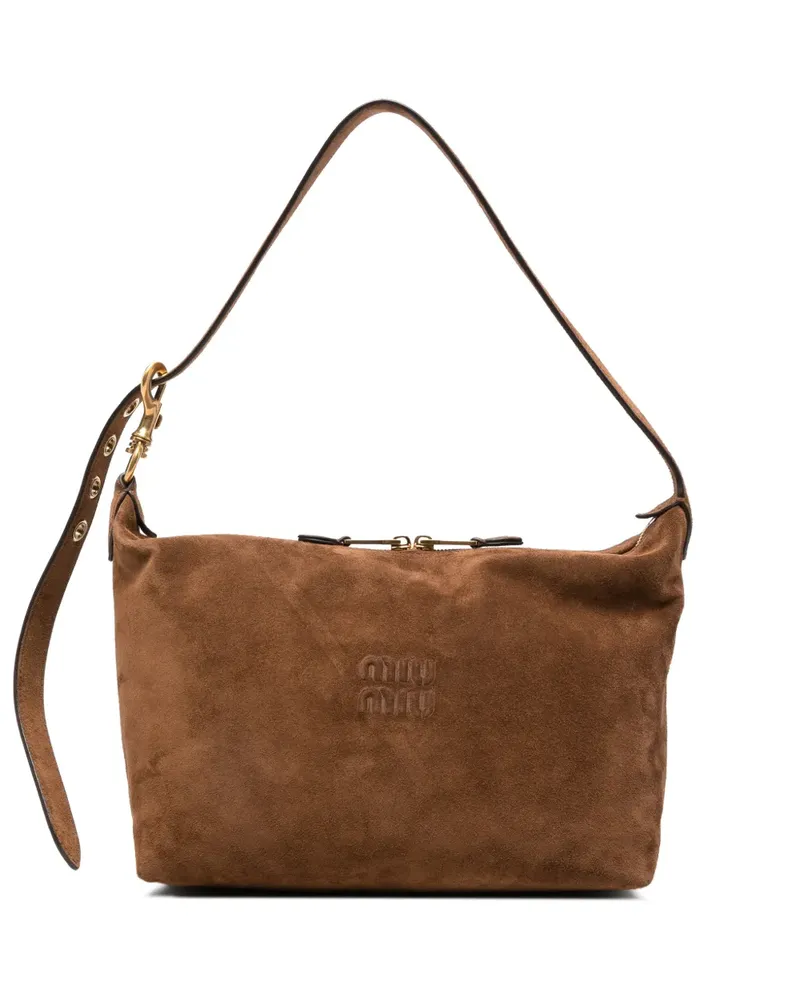 Miu Miu Spirit Schultertasche - Braun Braun