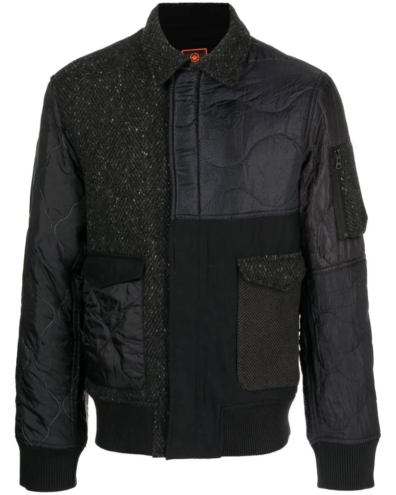 maharishi Jacke im Patchwork-Look Schwarz