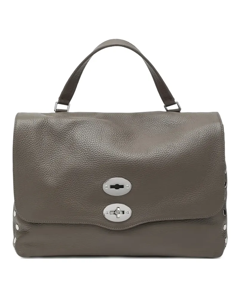 Zanellato Mittelgroßer Postina® Daily Lock-Tote Bag mit Nieten - Grün Grün