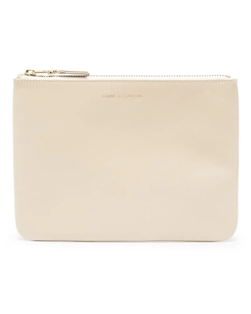 Comme des Garçons Portemonnaie mit Logo-Stempel - Nude Nude