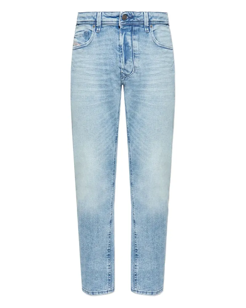 Diesel Ausgeblichene Straight-Leg-Jeans - Blau Blau