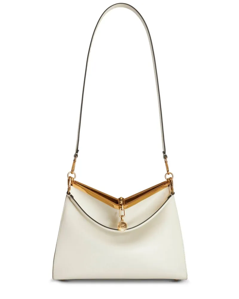 Etro Große Vela Schultertasche - Weiß Weiß