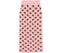 Bleistiftrock aus DG-Jacquard - Rosa