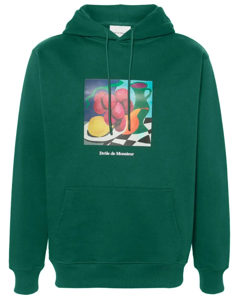 Drôle de Monsieur Nature Morte Hoodie Grün