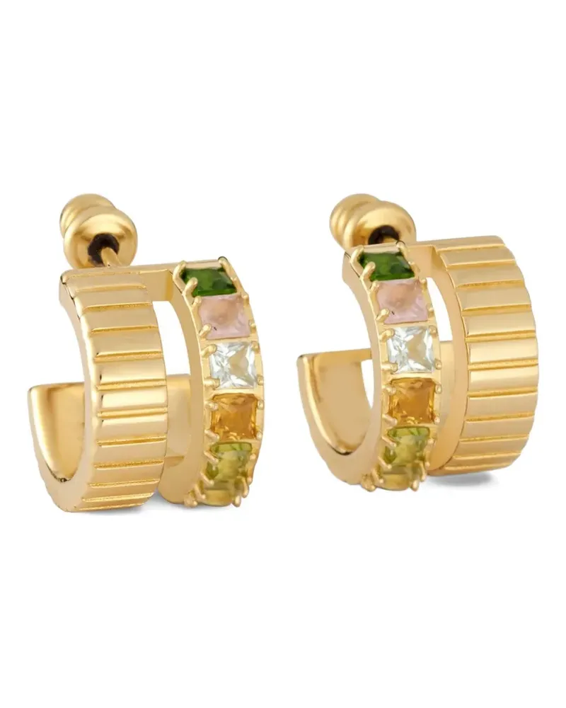 IVI Collection Ohrringe mit geripptem Detail - Gold Gold