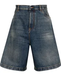 Etro Jeans-Shorts mit Pegaso-Stickerei Blau