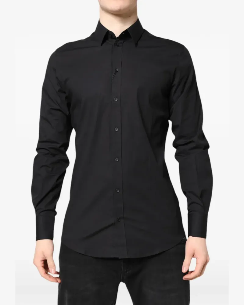 Dolce & Gabbana Gold Hemd - Schwarz Schwarz