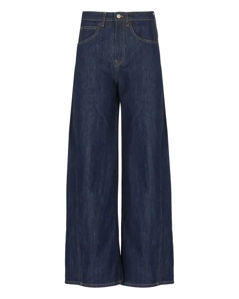Dondup Jeans mit Logo-Patch - Blau Blau
