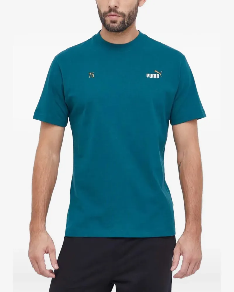 Puma T-Shirt mit grafischem Print - Blau Blau