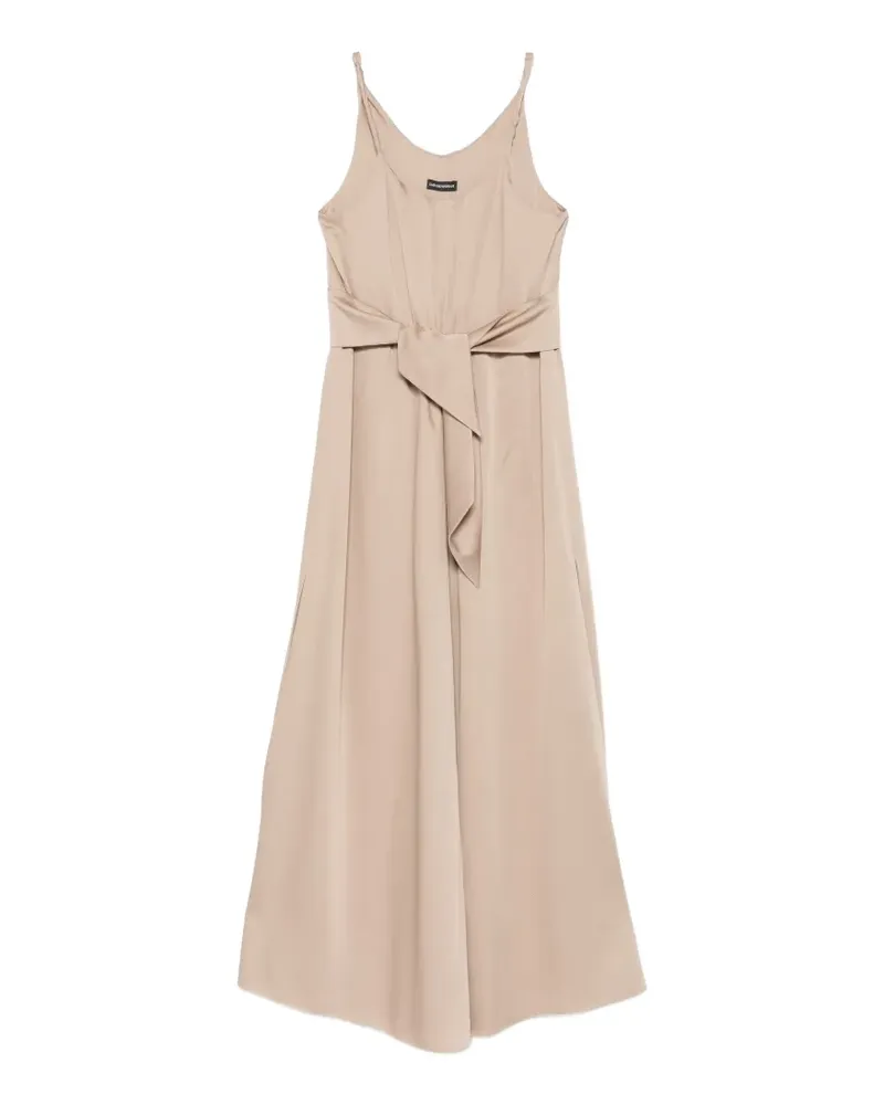 Emporio Armani tie-waist maxi dress - Nude Nude