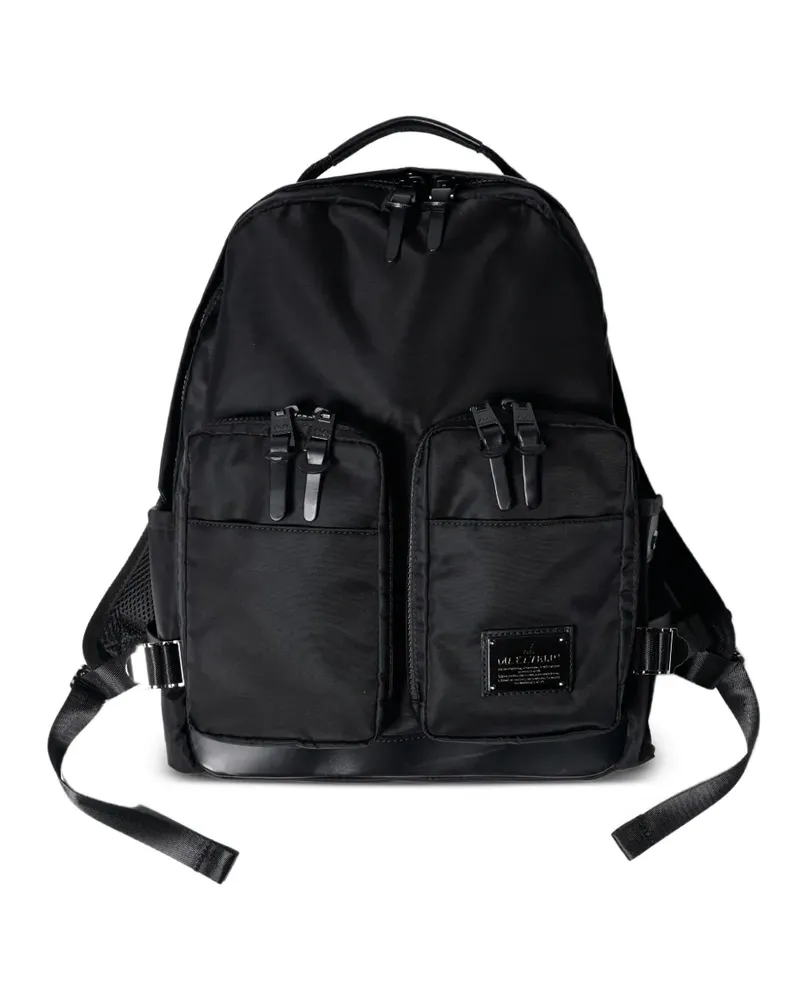 Makavelic Rucksack mit Taschen - Schwarz Schwarz