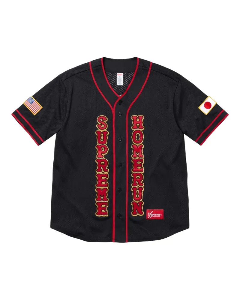 Supreme Being Homerun Hemd - Schwarz Schwarz