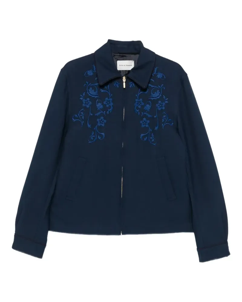 Drôle de Monsieur embroidered jacket - Blau Blau