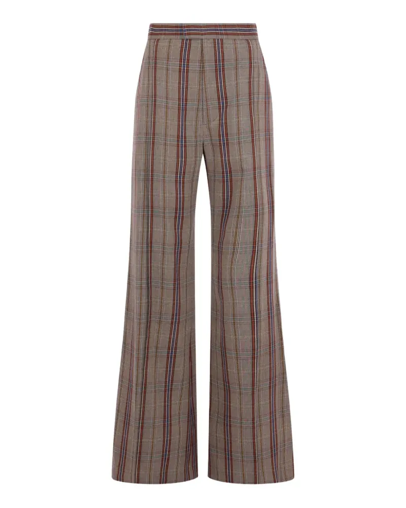 Vivienne Westwood checked wide-leg trousers - Braun Braun