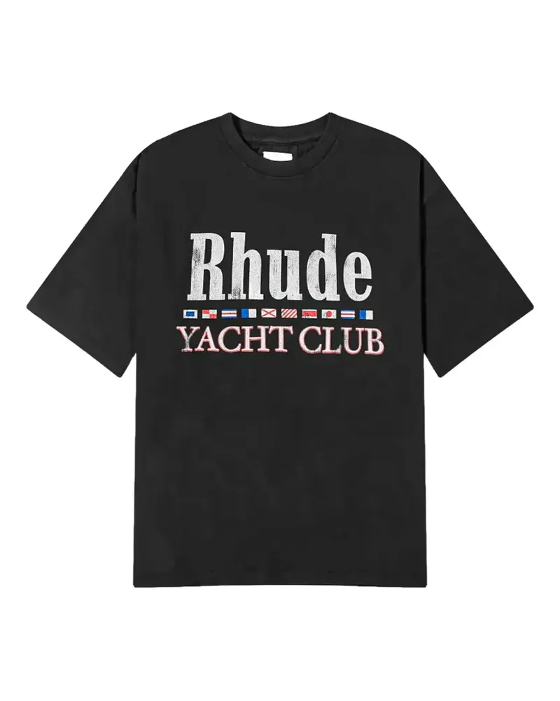 RHUDE printed T-shirt - Schwarz Schwarz