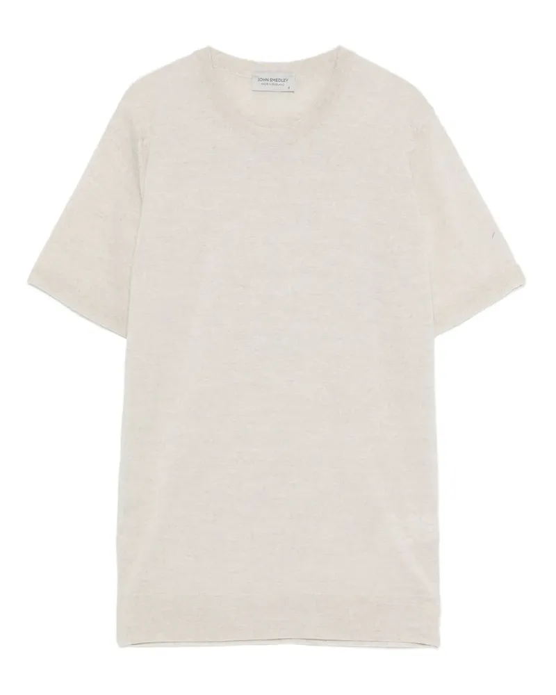 John Smedley Kurzärmeliges T-Shirt - Grau Grau
