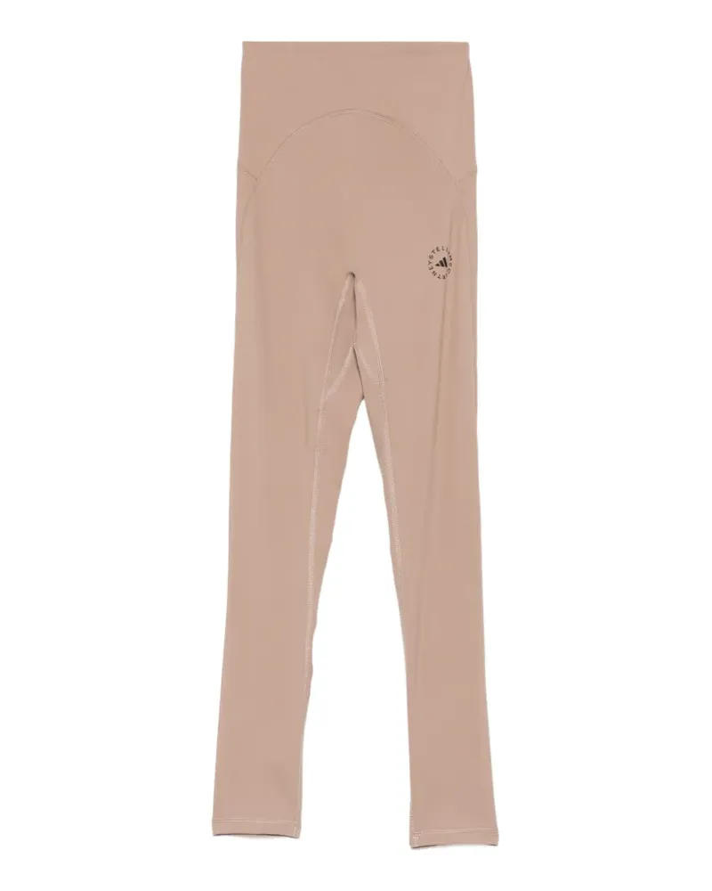 adidas high-waisted performance trousers - Nude Nude