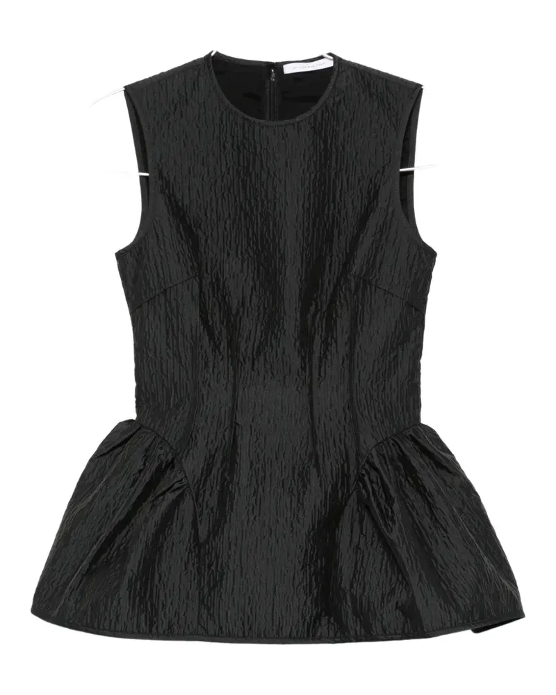 Cecilie Bahnsen Cbdaimi peplum texture top - Schwarz Schwarz