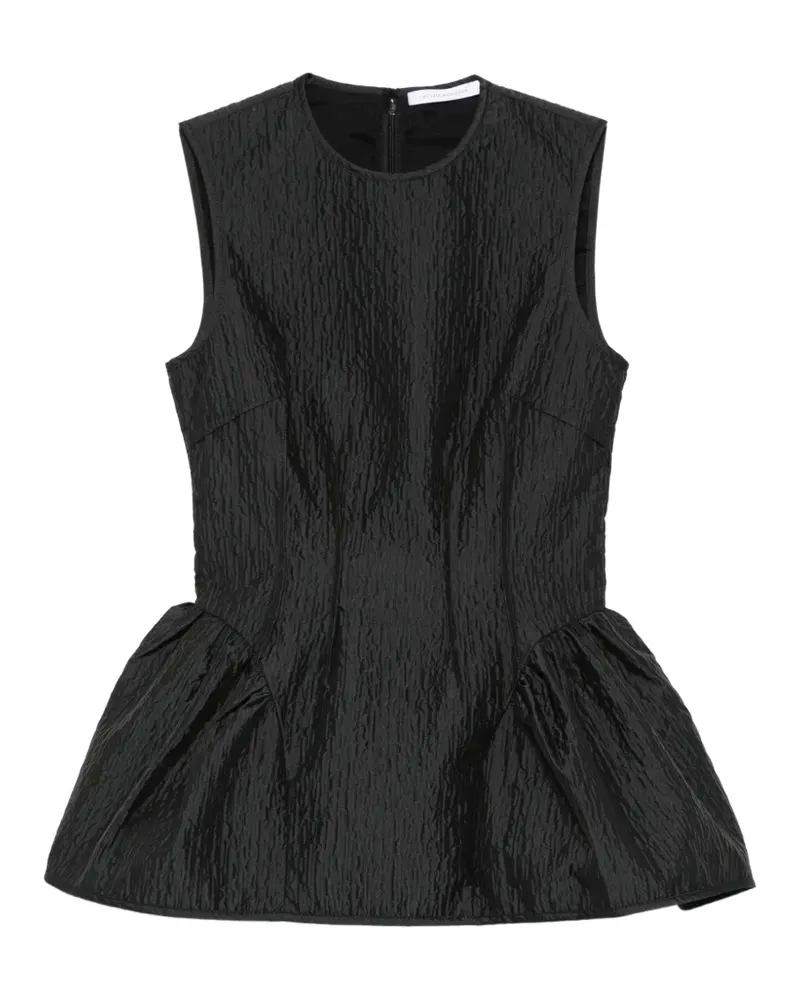 Cecilie Bahnsen Cbdaimi peplum texture top - Schwarz Schwarz