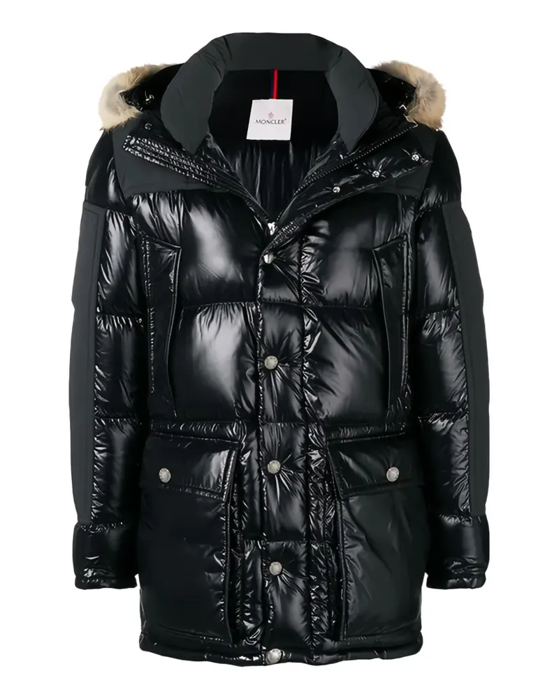 Moncler hooded puffer jacket - Schwarz Schwarz