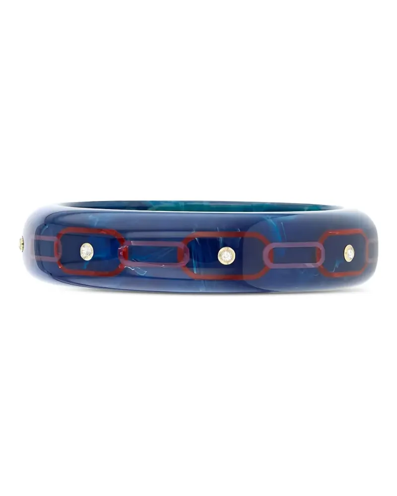 Mark Davis 18kt Bakelite Gelbgoldarmreif mit weißem Topas - Nude Nude