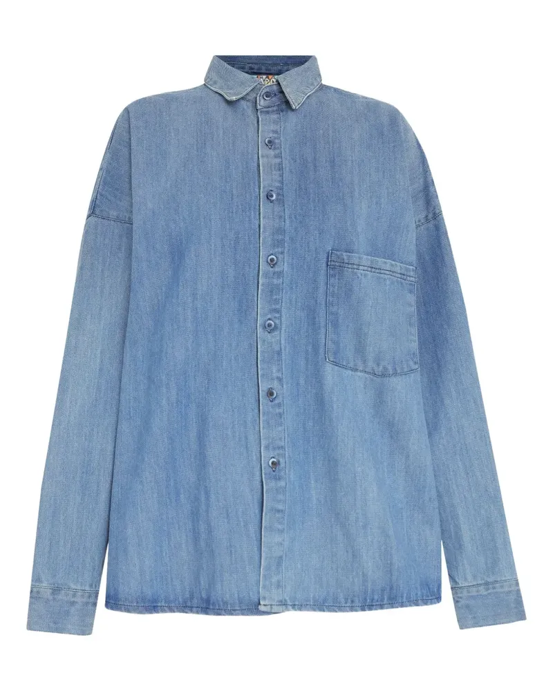 Amapô Hemd mit Taschen - Blau Blau