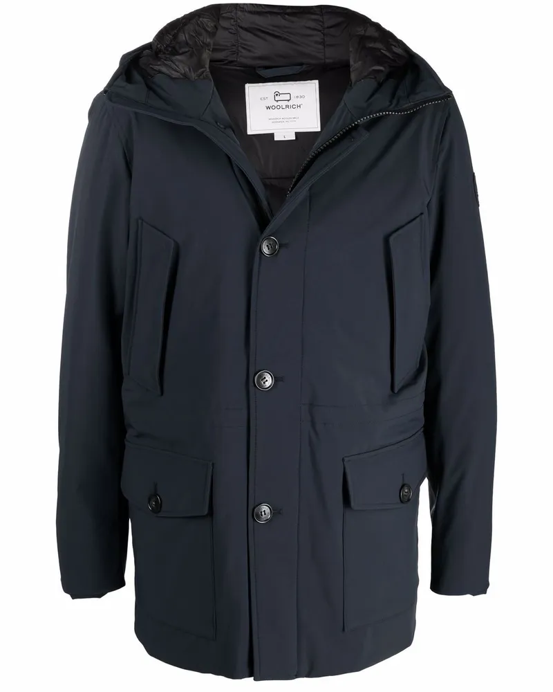 Woolrich Daunenjacke mit Kapuze - Blau Blau