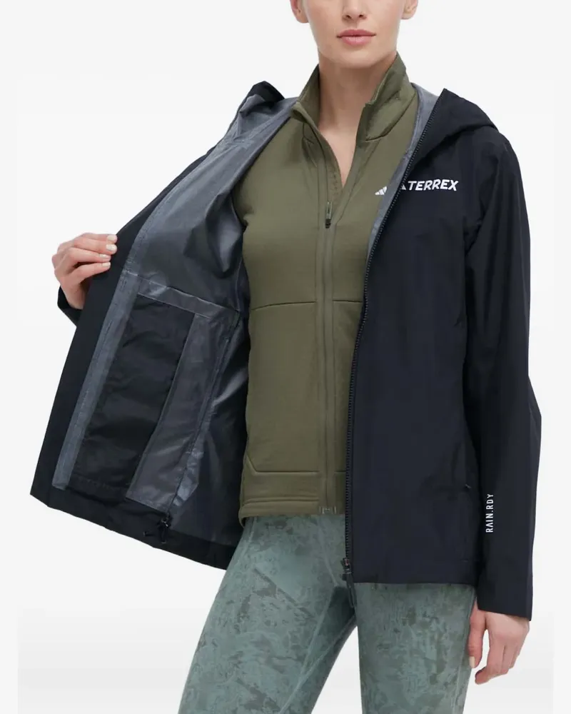 adidas Rain.Rdy hooded jacket - Schwarz Schwarz