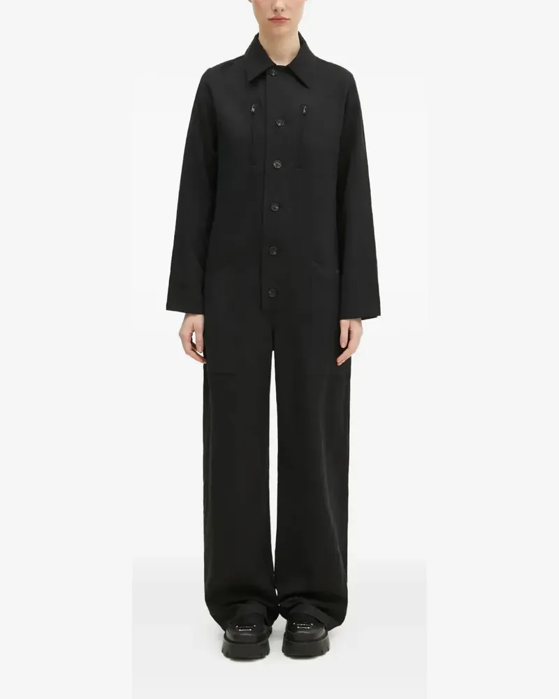 Y-3 Langärmeliger Jumpsuit - Schwarz Schwarz