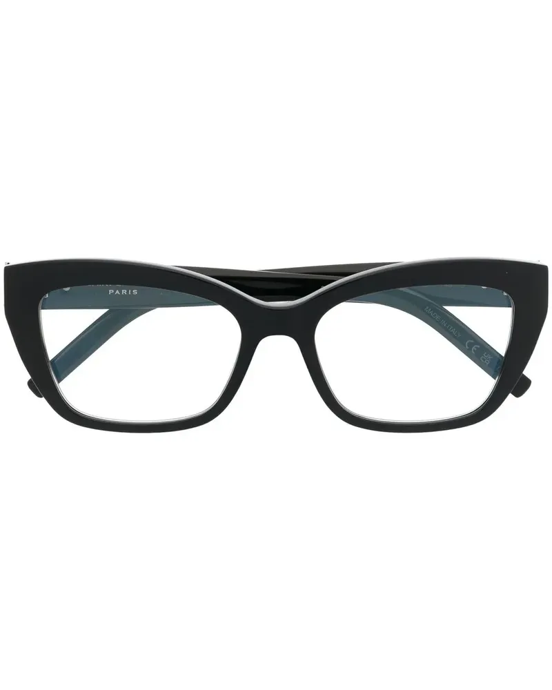 Saint Laurent Klassische Cat-Eye-Brille - Schwarz Schwarz