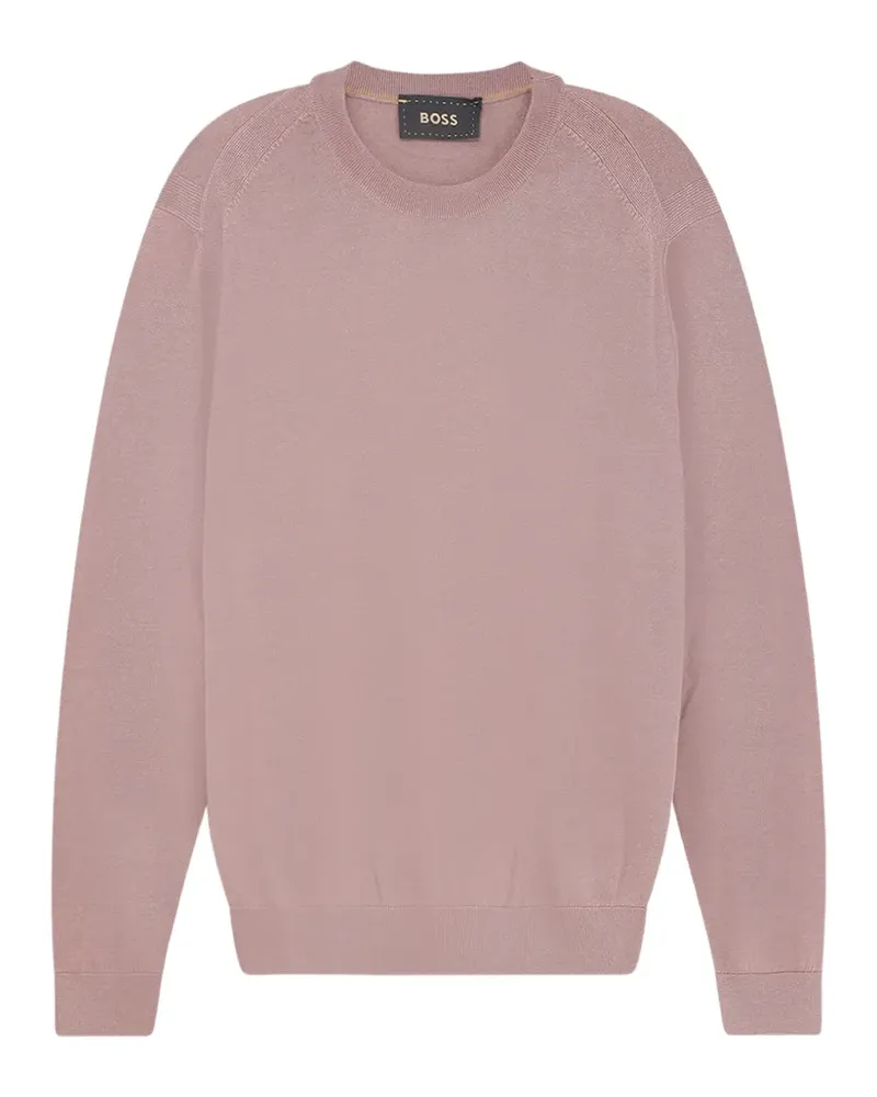HUGO BOSS Gestrickter Pullover aus Wolle, Seide und Kaschmir - Rosa Rosa