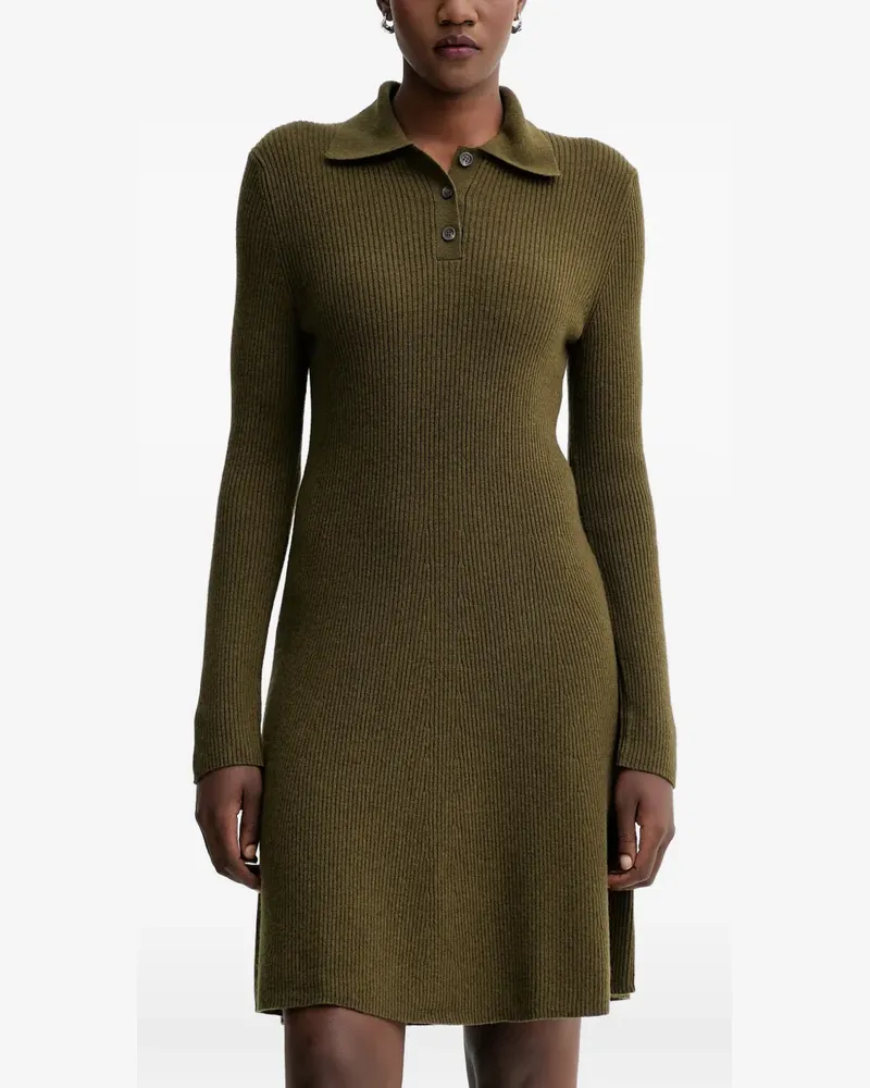 Marc O'Polo ribbed-knit mini dress - Grün Grün