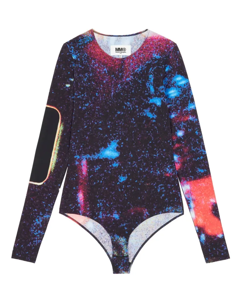 Maison Margiela Body mit grafischem Print - Schwarz Schwarz