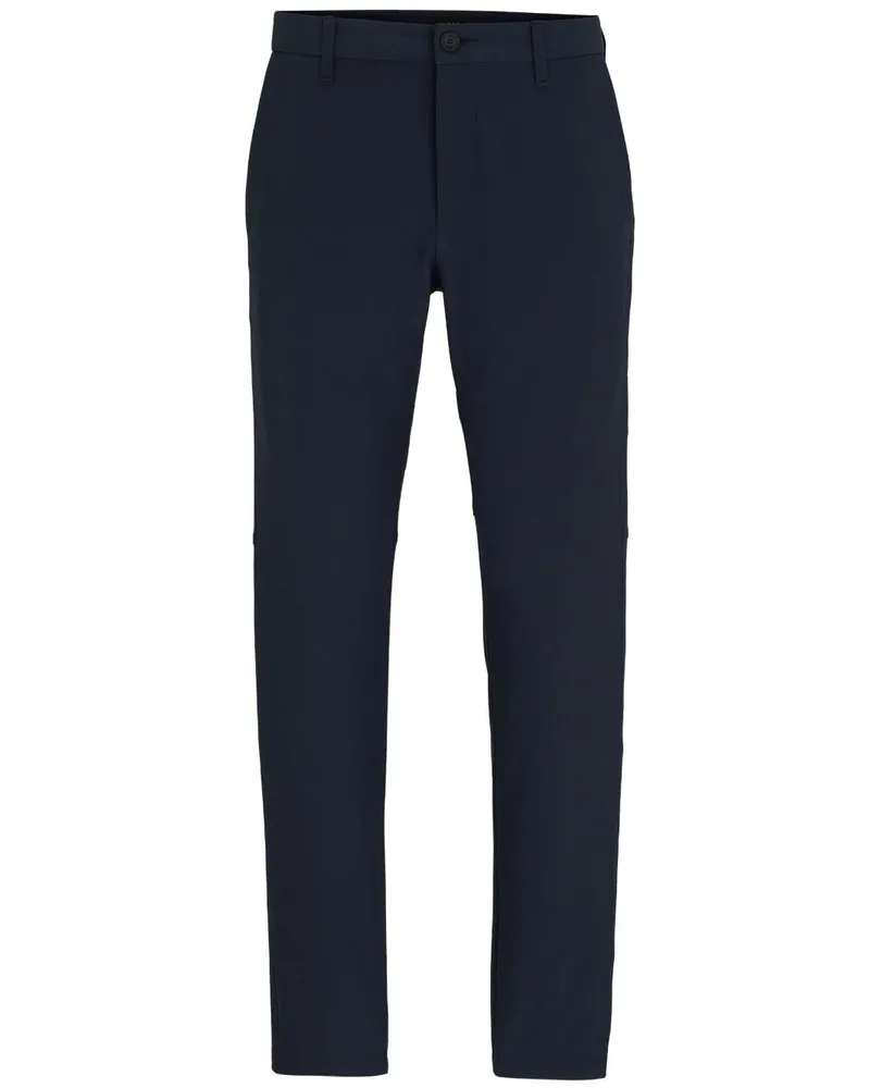 HUGO BOSS Tapered-Hose mit Logo-Print - Blau Blau