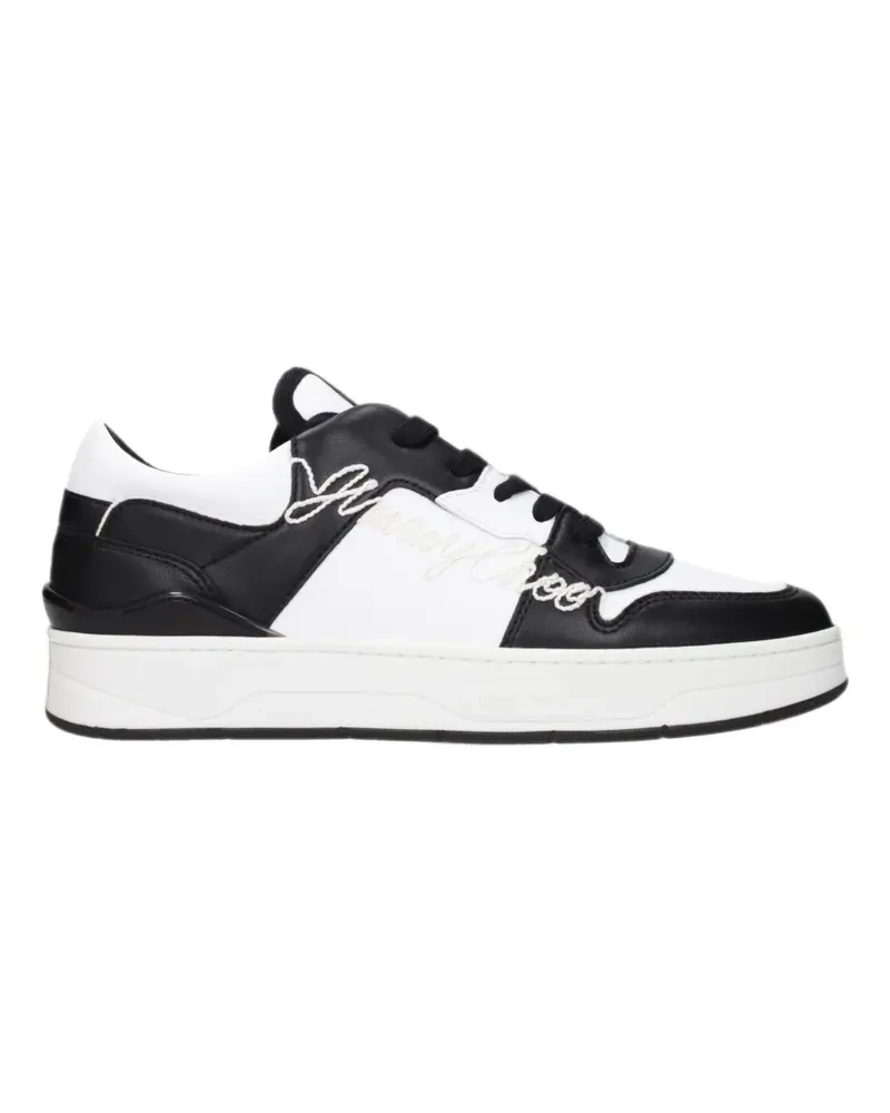Jimmy Choo Sneakers mit Logo-Stickerei - Schwarz Schwarz