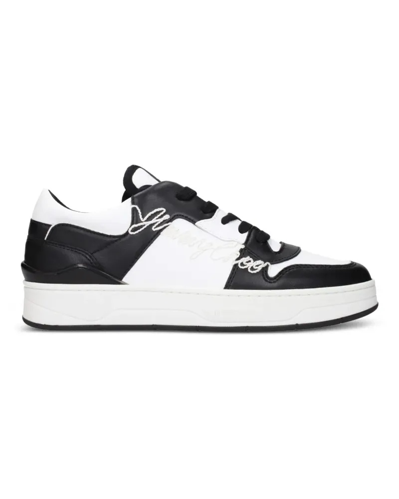 Jimmy Choo Sneakers mit Logo-Stickerei - Schwarz Schwarz