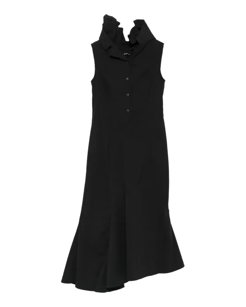 Studiorundholz Asymmetrisches Maxikleid - Schwarz Schwarz