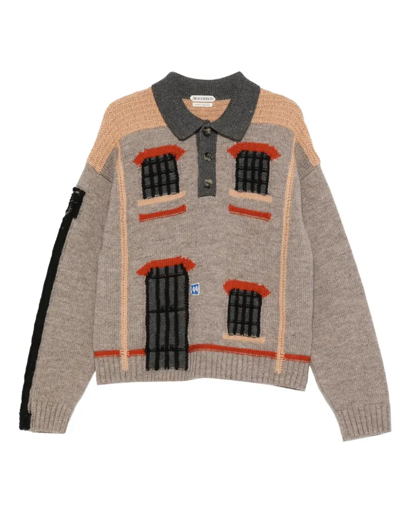 J.W.Anderson Pullover mit Kragen - Nude Nude