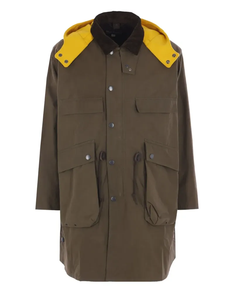 Barbour Mantel mit Cordkragen - Braun Braun